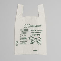 Shoppers bio - Medie 27x50 cm - Bianca