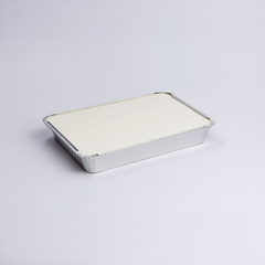 Vaschetta in alluminio con coperchio 4 porzioni