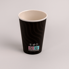 Bicchieri in cartoncino 300ml fantasia "black"