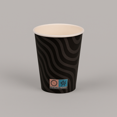 Bicchieri in cartoncino 250ml fantasia "black"